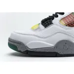 EM Sneakers Jordan 4 Retro Lucid Green Rasta