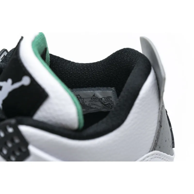 EM Sneakers Jordan 4 Retro Lucid Green Rasta