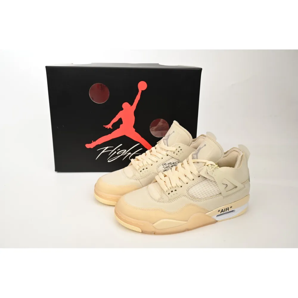 EM Sneakers Jordan 4 Retro × Off-White Sail