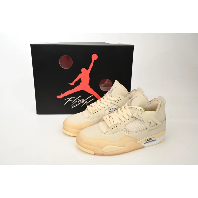 EM Sneakers Jordan 4 Retro × Off-White Sail