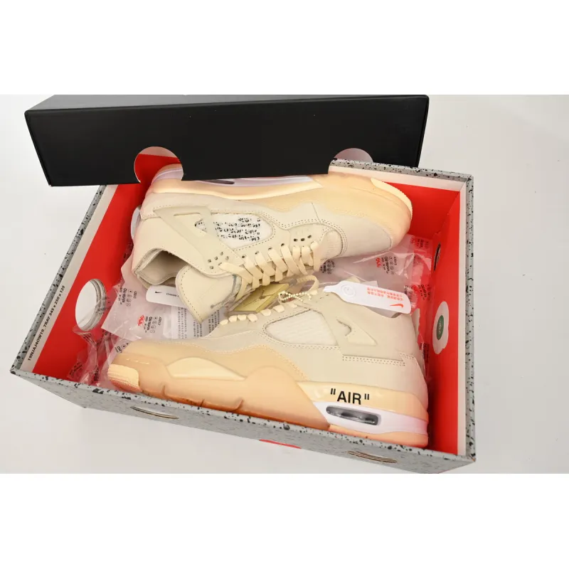 EM Sneakers Jordan 4 Retro × Off-White Sail