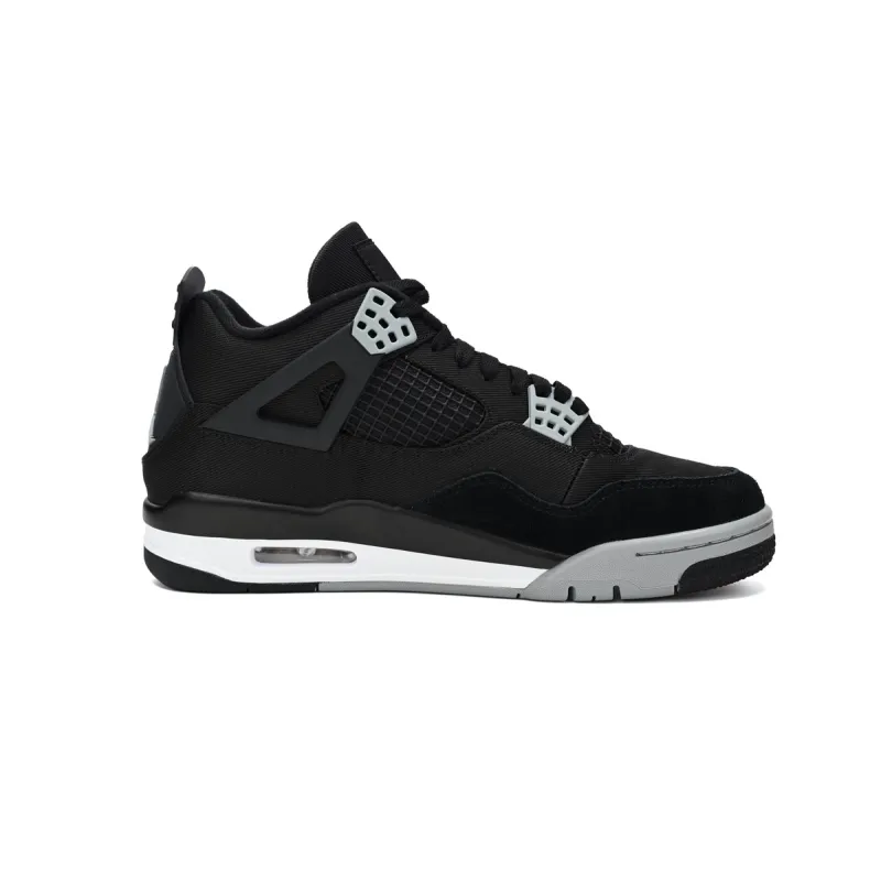 EM Sneakers Jordan 4 Retro SE Black Canvas