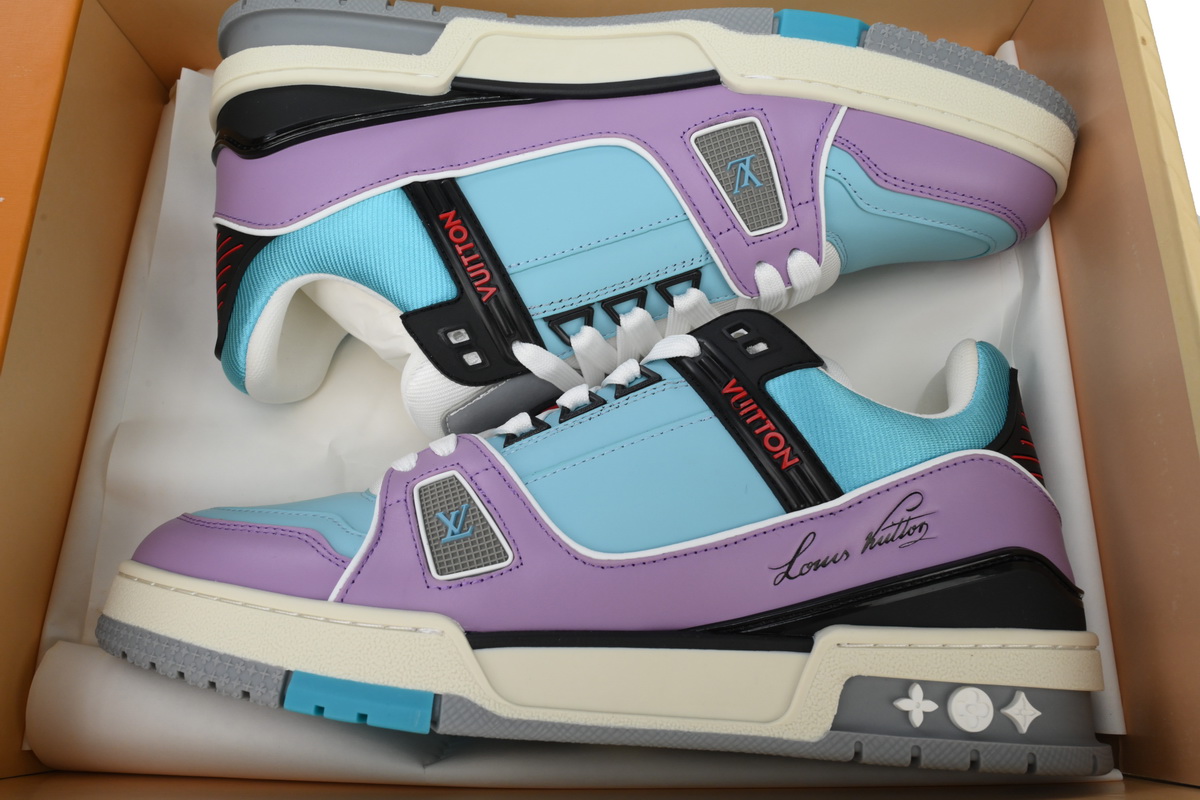 EM Sneakers Louis Vuitton Trainer Blue Purple