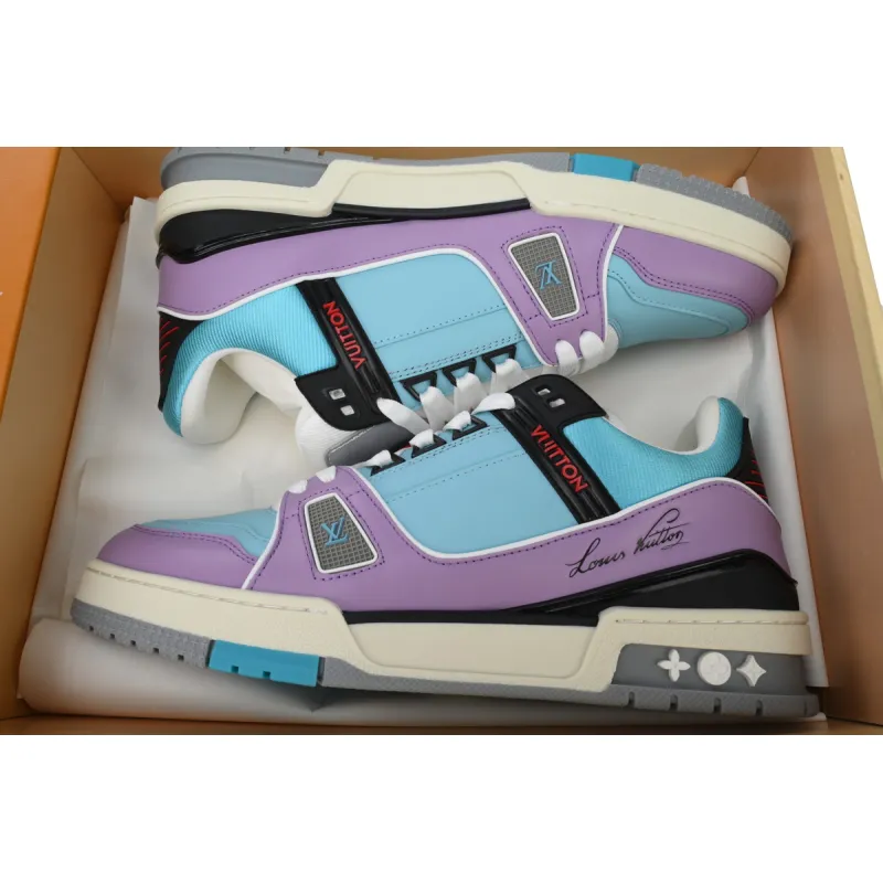 EM Sneakers Louis Vuitton Trainer Blue Purple