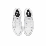 EM Sneakers Jordan 1 Mid Iridescent Reflective White