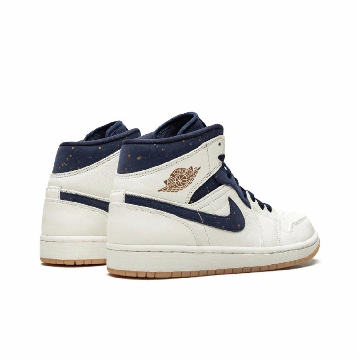 EM Sneakers Jordan 1 Mid Iridescent Reflective White