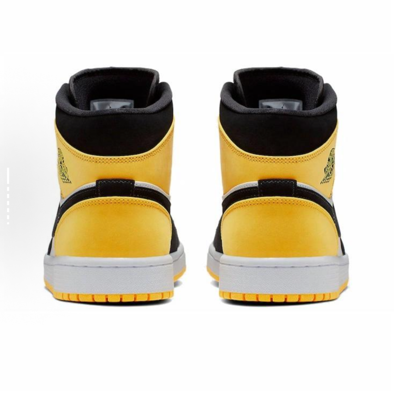 EM Sneakers Jordan 1 Mid Yellow Toe Black