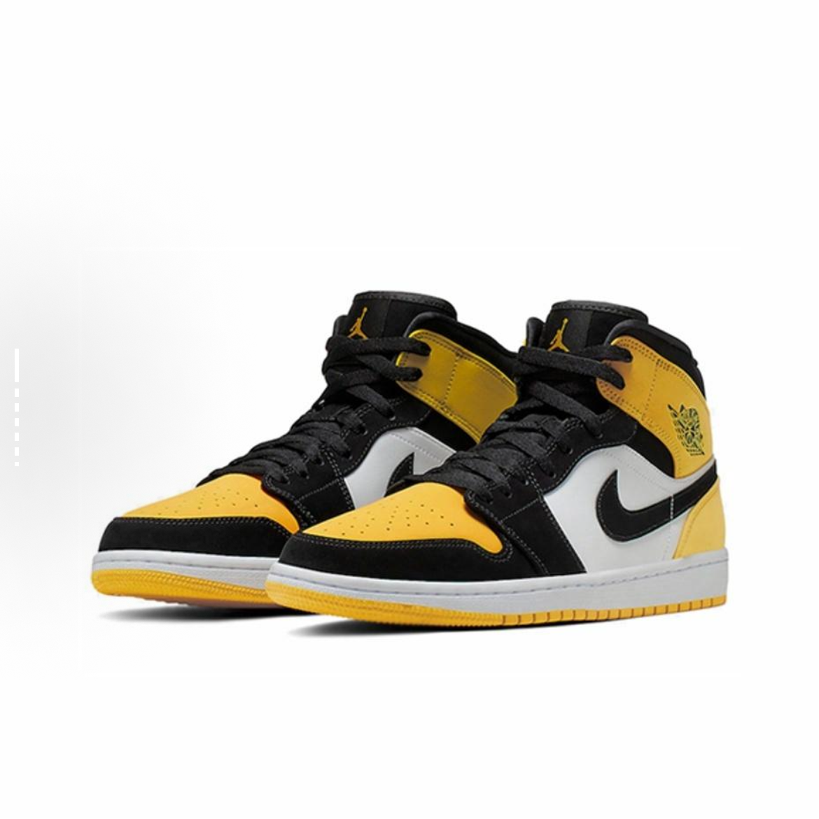 EM Sneakers Jordan 1 Mid Yellow Toe Black