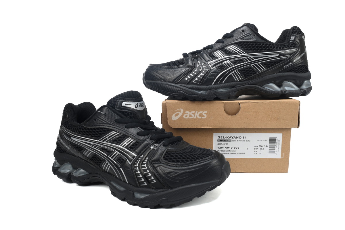 EM Snekars ASICS Gel Kayano 14 'Black Pure Silver'