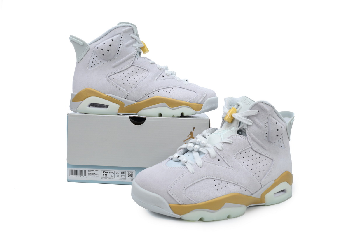 EM Sneakers Jordan 6 Retro Craft Paris Olympics Pearl
