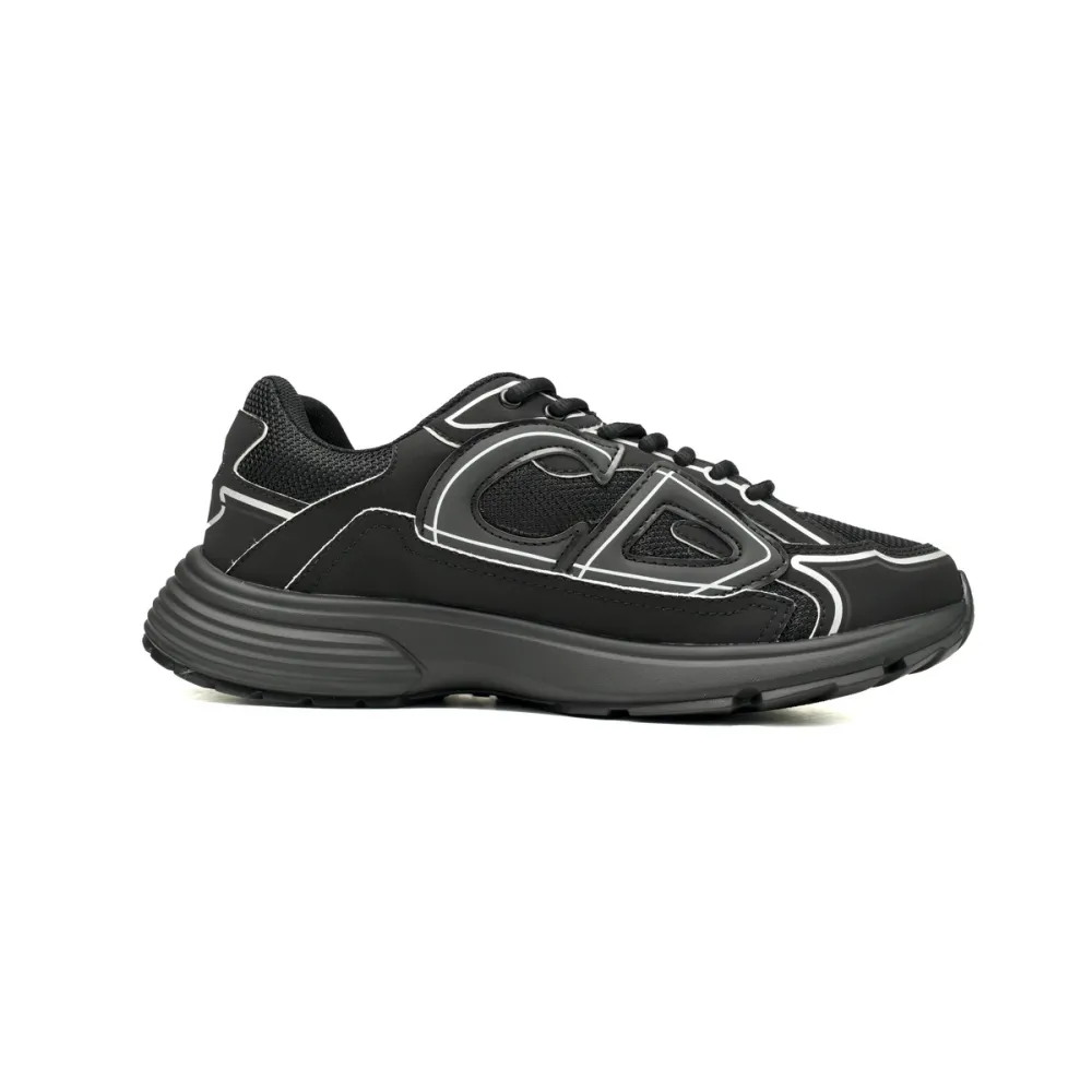 EM Sneakers Dior B30 Triple Black New Reflective