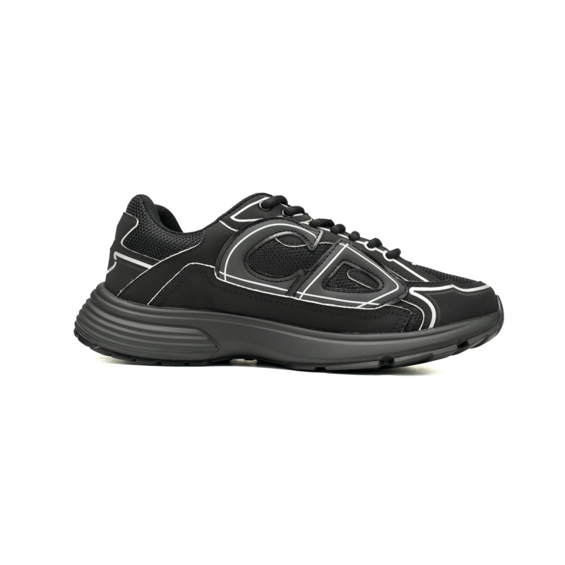 EM Sneakers Dior B30 Triple Black New Reflective