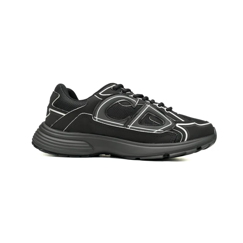 EM Sneakers Dior B30 Triple Black New Reflective