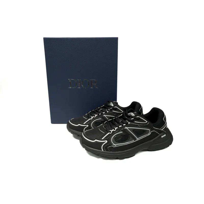 EM Sneakers Dior B30 Triple Black New Reflective