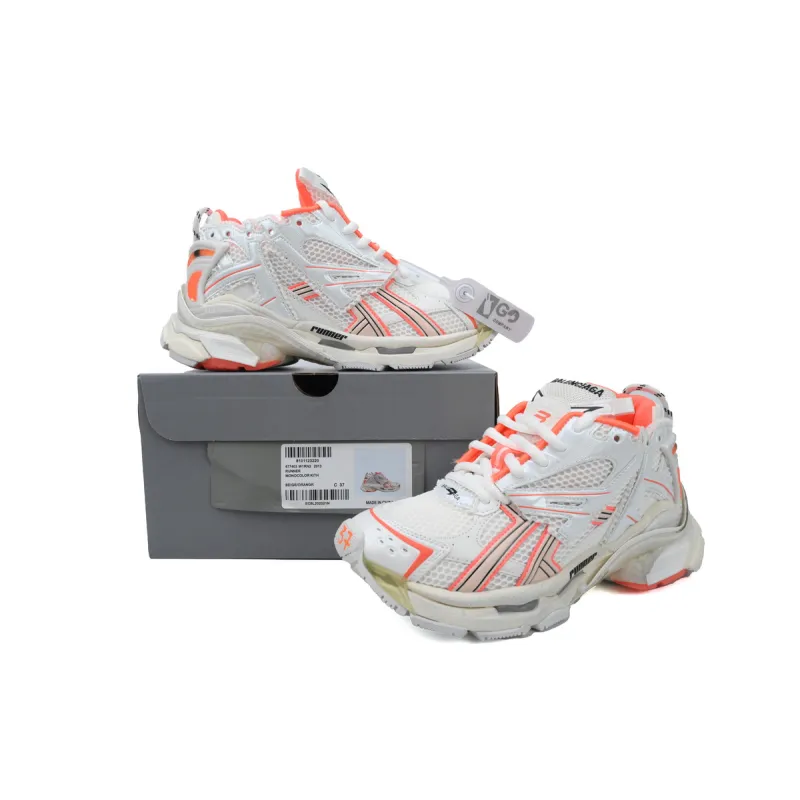 EM Sneakers Balenciaga Runner Eggshell Neon Orange