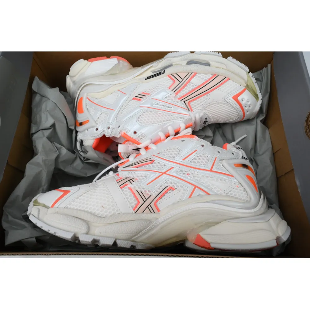EM Sneakers Balenciaga Runner Eggshell Neon Orange