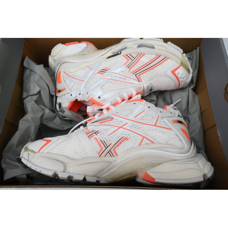 EM Sneakers Balenciaga Runner Eggshell Neon Orange