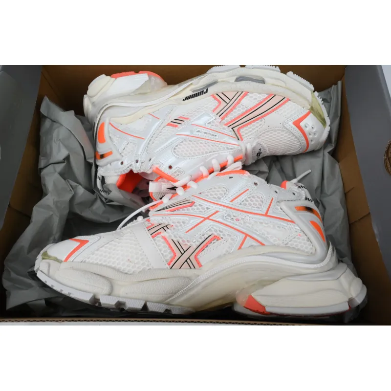EM Sneakers Balenciaga Runner Eggshell Neon Orange