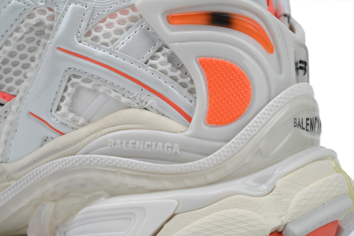 EM Sneakers Balenciaga Runner Eggshell Neon Orange