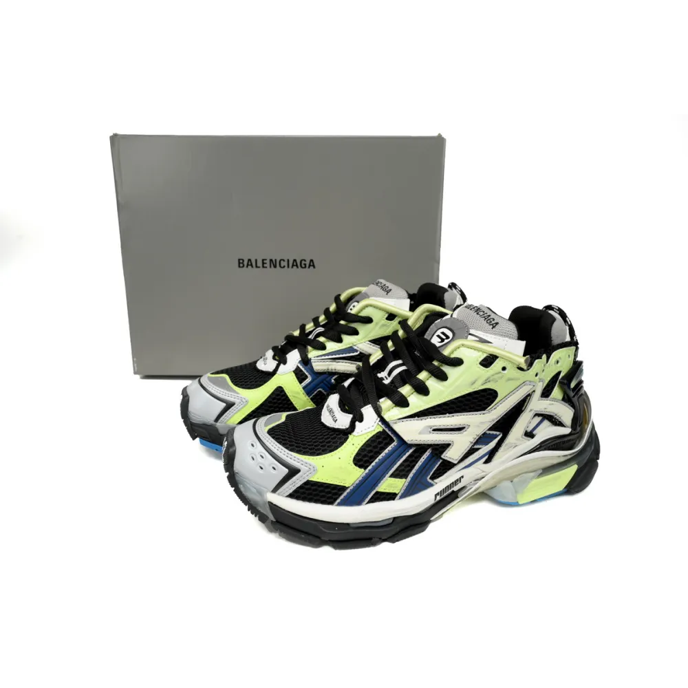 EM Sneakers Balenciaga Runner Green Blue Black Grey