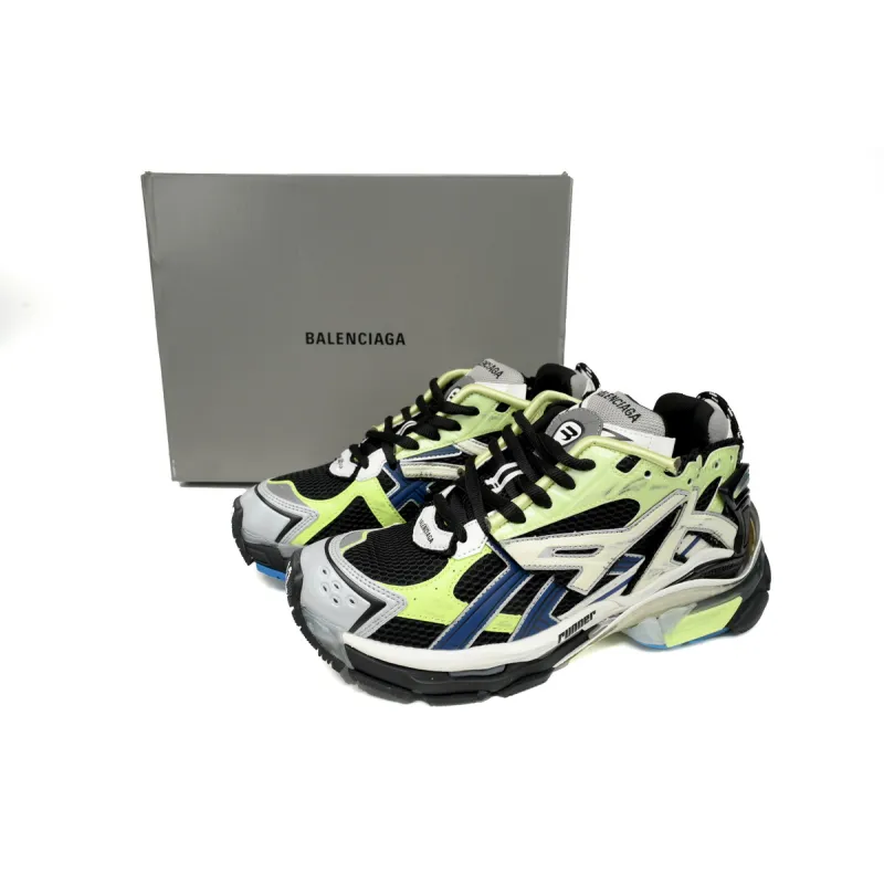 EM Sneakers Balenciaga Runner Green Blue Black Grey