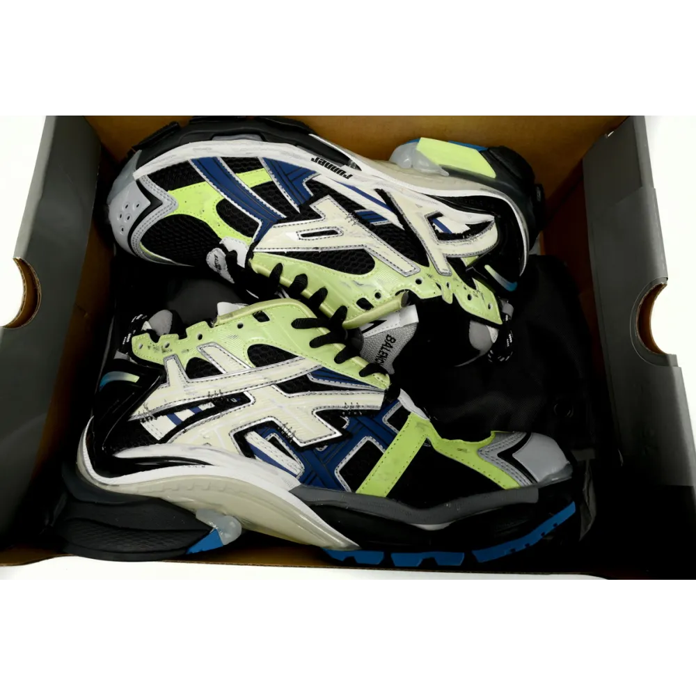 EM Sneakers Balenciaga Runner Green Blue Black Grey