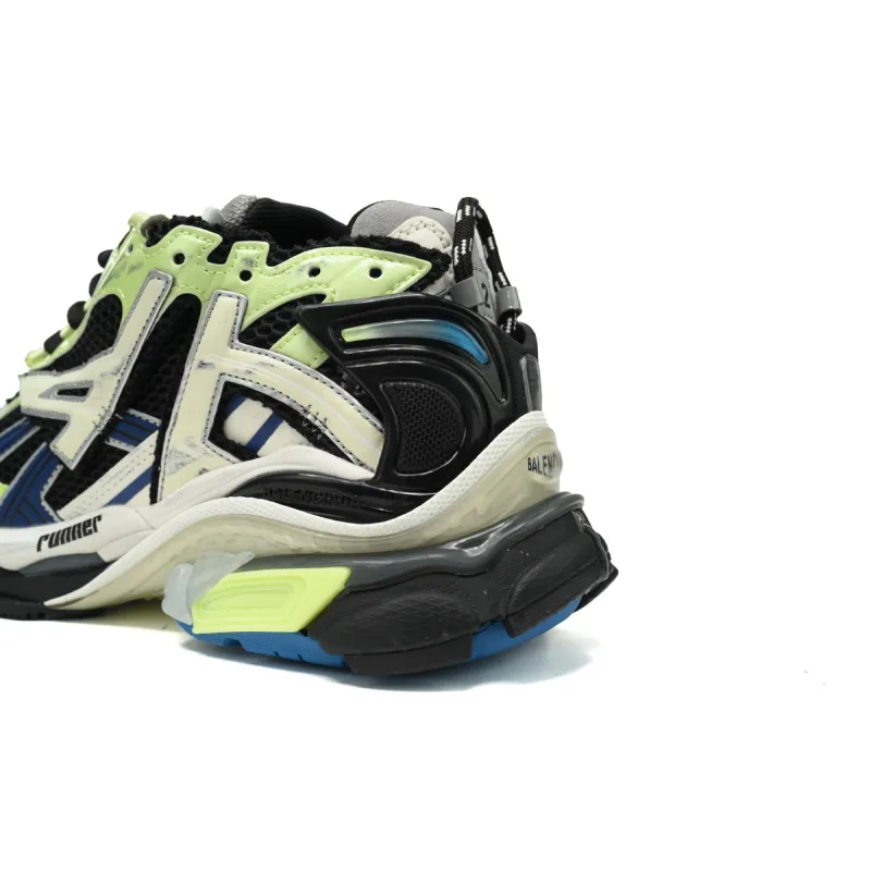 EM Sneakers Balenciaga Runner Green Blue Black Grey