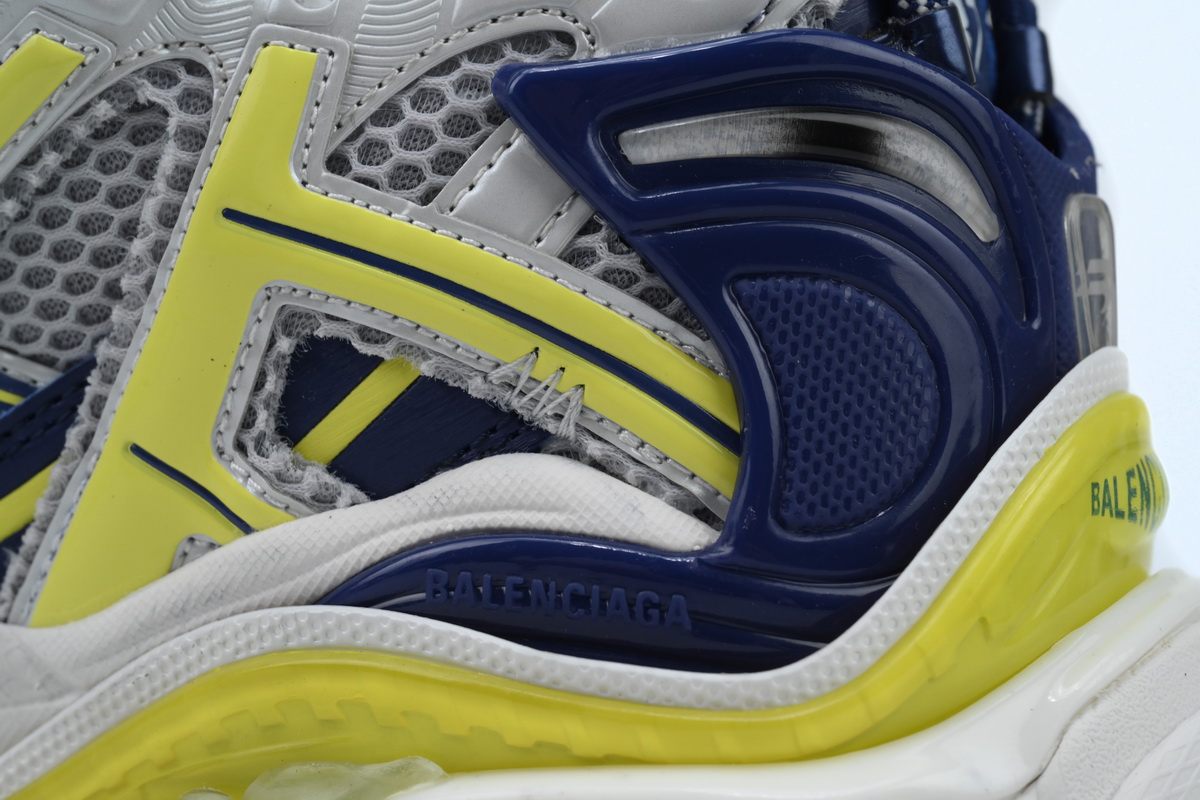 EM Sneakers Balenciaga Runner White Blue Yellow