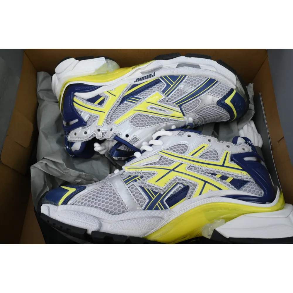 EM Sneakers Balenciaga Runner White Blue Yellow
