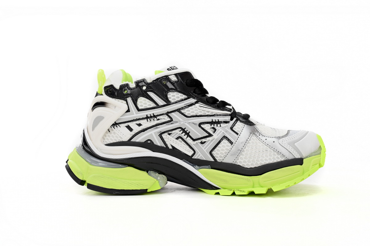 EM Sneakers Balenciaga Runner Black White and Yellow