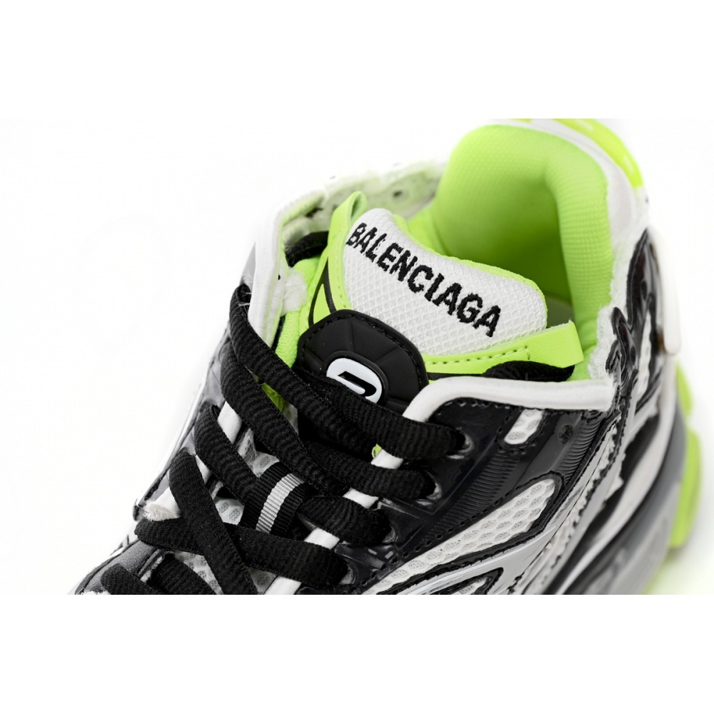 EM Sneakers Balenciaga Runner Black White and Yellow