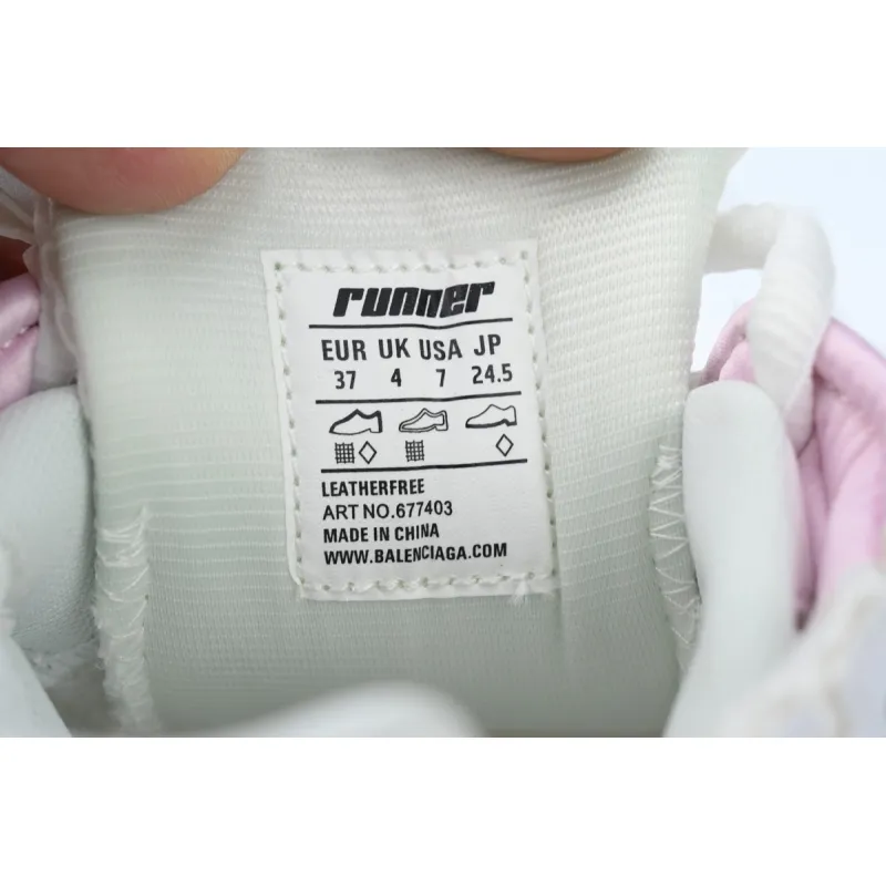 EM Sneakers Balenciaga Runner White Pink