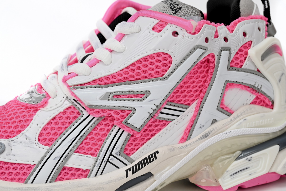 EM Sneakers Balenciaga Runner White Red Powder