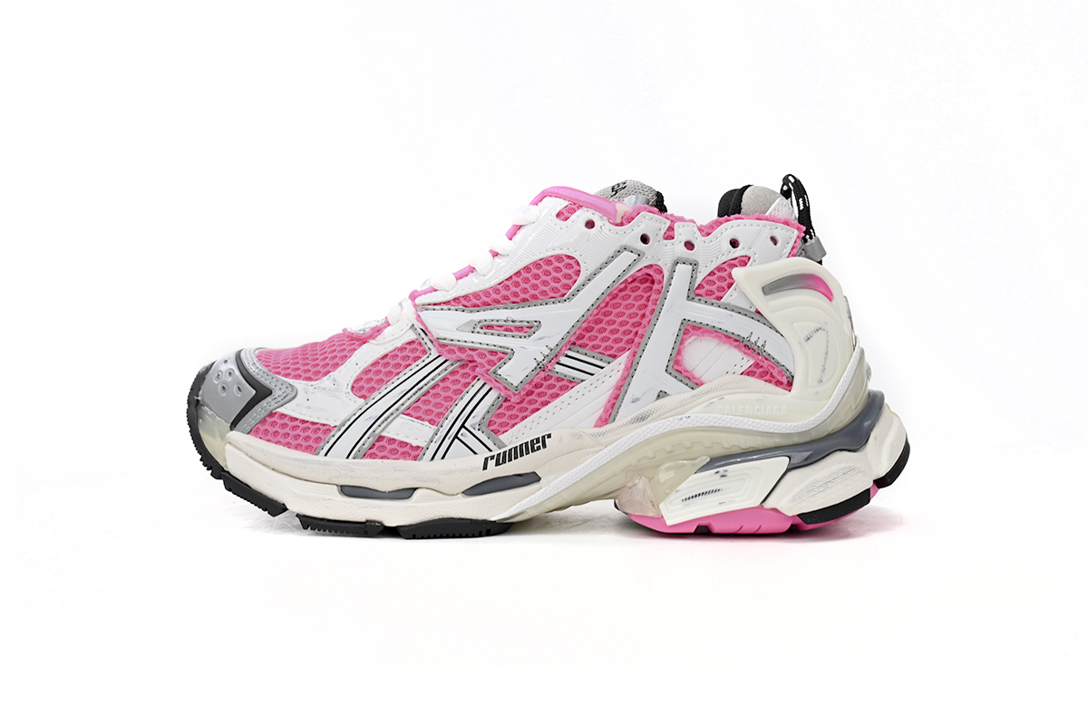 EM Sneakers Balenciaga Runner White Red Powder