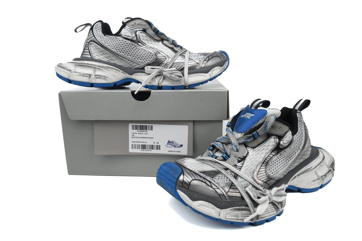 EM Sneakers Balenciaga 3XL Grey White Blue