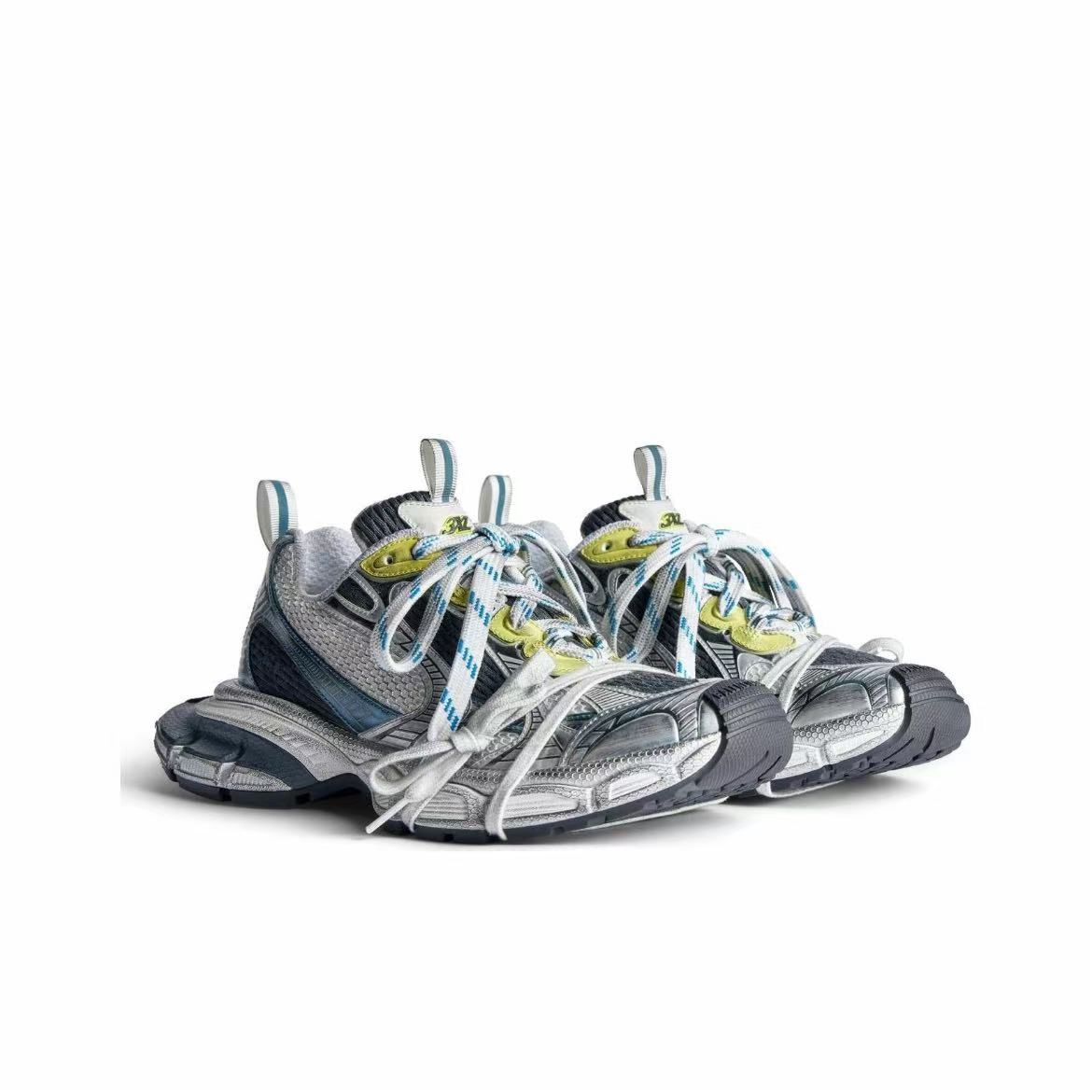 EM Sneakers Balenciaga 3XL White Blue Yellow