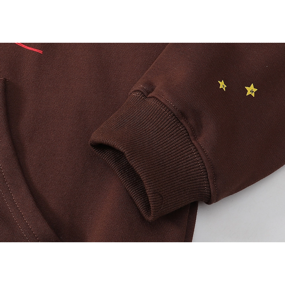 EM Sneakers Sp5der Angel Number Hoodie Brown