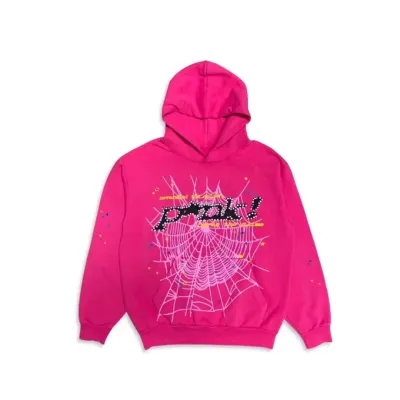 EM Sneakers Sp5der P*NK Hoodie Pink 01