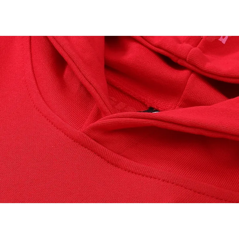 EM Sneakers Sp5der Worldwide Red Angel Number 555 Hoodie Red