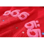 EM Sneakers Sp5der Worldwide Red Angel Number 555 Hoodie Red
