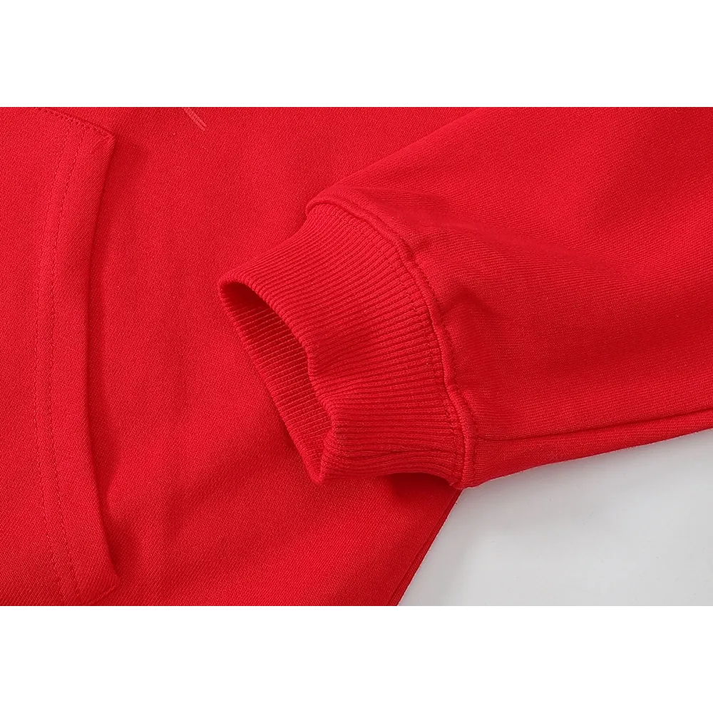 EM Sneakers Sp5der Worldwide Red Angel Number 555 Hoodie Red