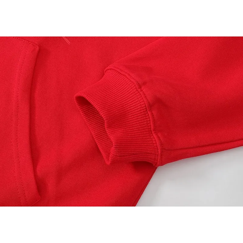 EM Sneakers Sp5der Worldwide Red Angel Number 555 Hoodie Red