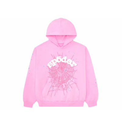EM Sneakers Sp5der OG Web Hoodie Pink 01