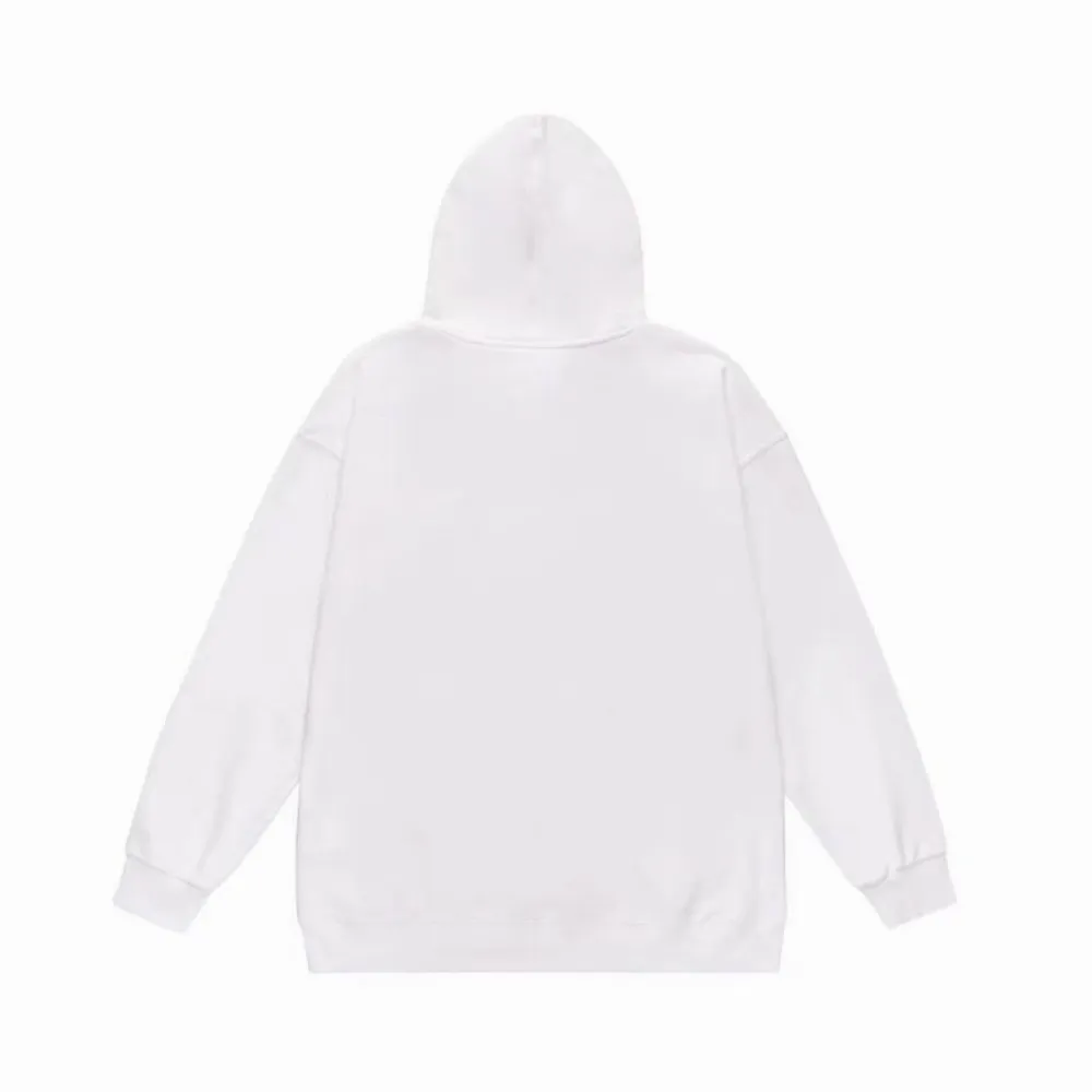 EM Sneakers BAPE College Overdye Pullover Hoodie White & Gray & Black
