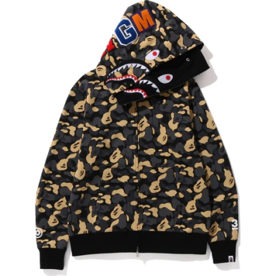EM Sneakers BAPE Hoodie New York Madison Camouflage 3rd Anniversary Limited Edition Double Hoodie Shark 02