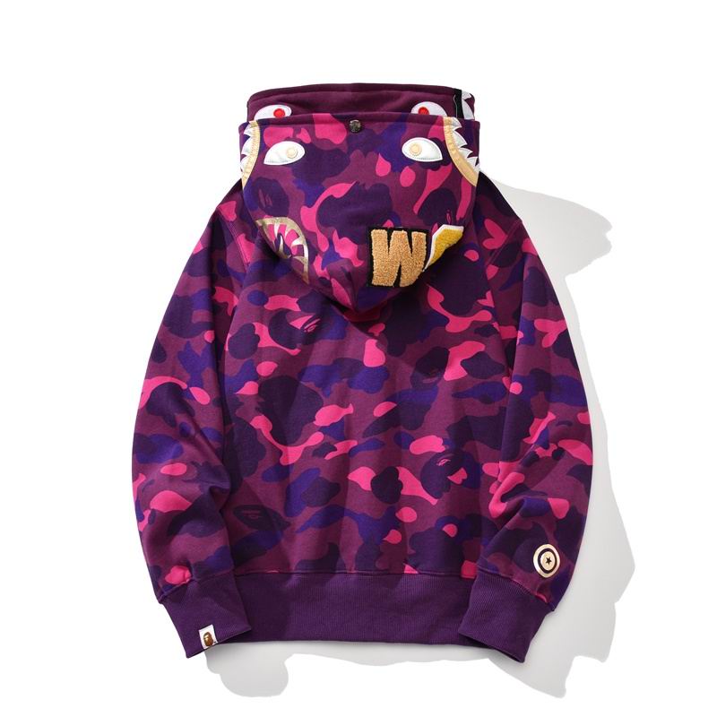 EM Sneakers BAPE Hoodie Color Camo Shark Full Zip  Yellow & Purple & Blue & Red