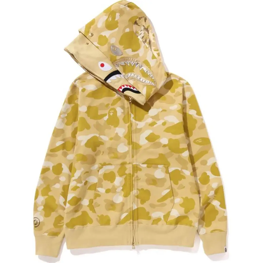 EM Sneakers BAPE Hoodie Color Camo Shark Full Zip  Yellow & Purple & Blue & Red
