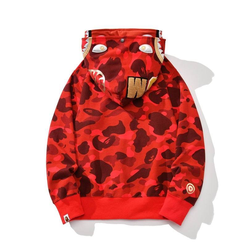 EM Sneakers BAPE Hoodie Color Camo Shark Full Zip  Yellow & Purple & Blue & Red