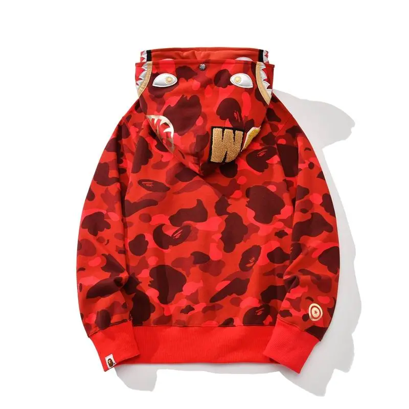 EM Sneakers BAPE Hoodie Color Camo Shark Full Zip  Yellow & Purple & Blue & Red