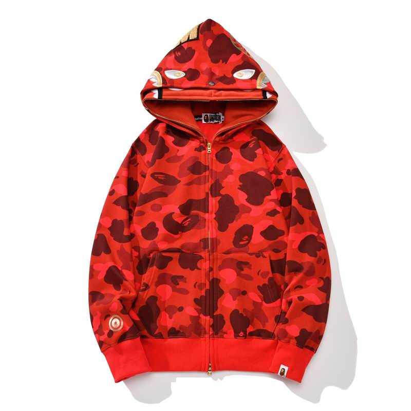 EM Sneakers BAPE Hoodie Color Camo Shark Full Zip  Yellow & Purple & Blue & Red